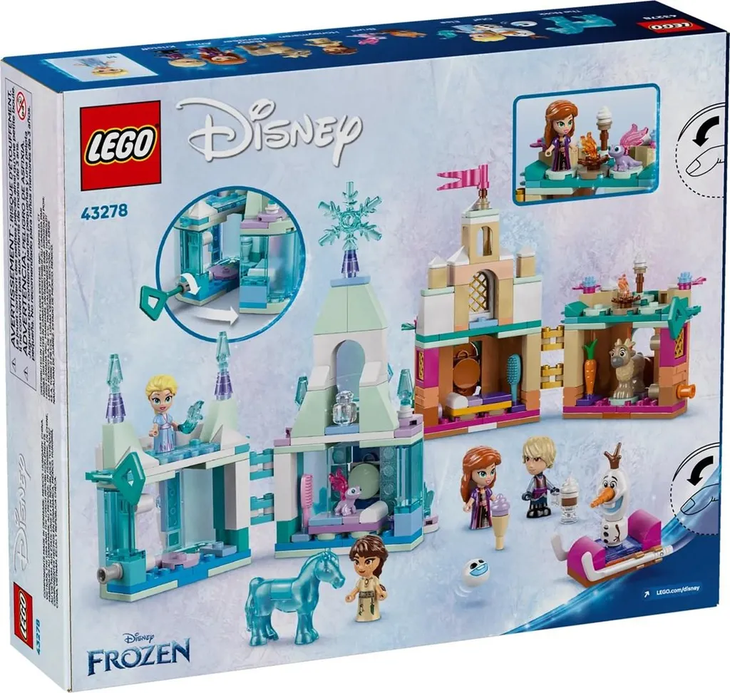 LEGO Disney 43278 Mini Château d'Arendelle et Palais de Glace d'Elsa
