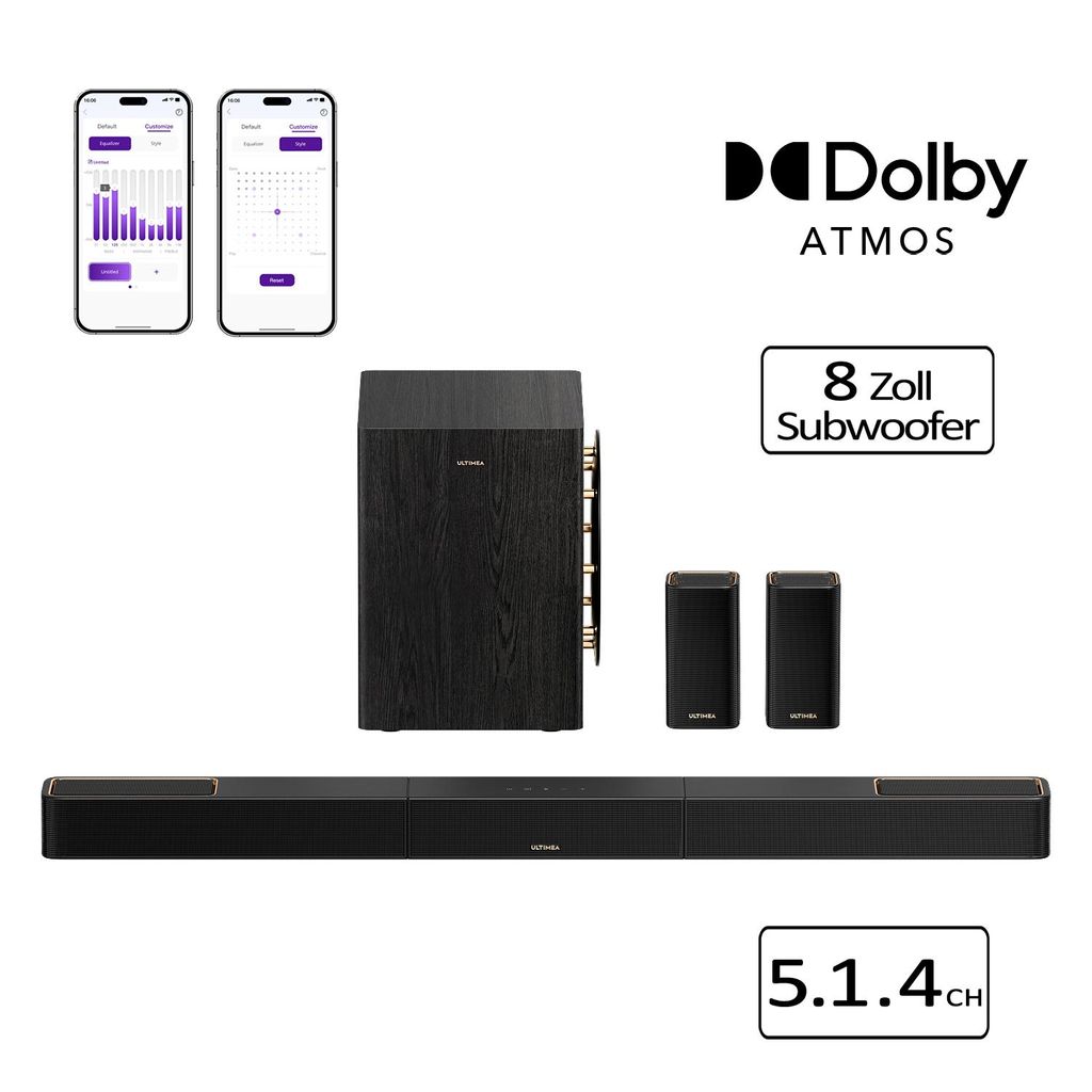 ULTIMEA Skywave Series 5.1.4 Professionelle Soundbar mit Produktbild 