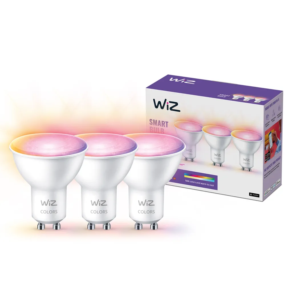Spot LED WiFi GU10 Multicolore et Blanc Variable Lot de 3 pièces