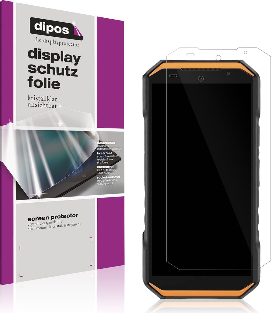 4x Schutzfolie für Ulefone Armor X32 klar Displayschutzfolie Folie Display Schutz dipos