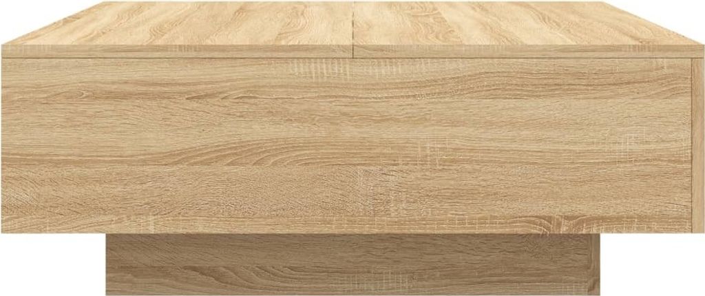 vidaXL Couchtisch mit LED-Leuchten Sonoma-Eiche 80x80x31 cm Produktbild 