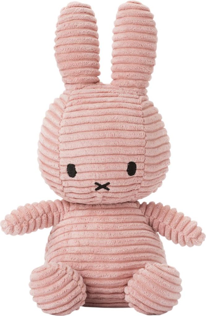 Miffy Corduroy Kuscheltier - 23 cm - ECO - Pink | Babyzimmer Dekoration
