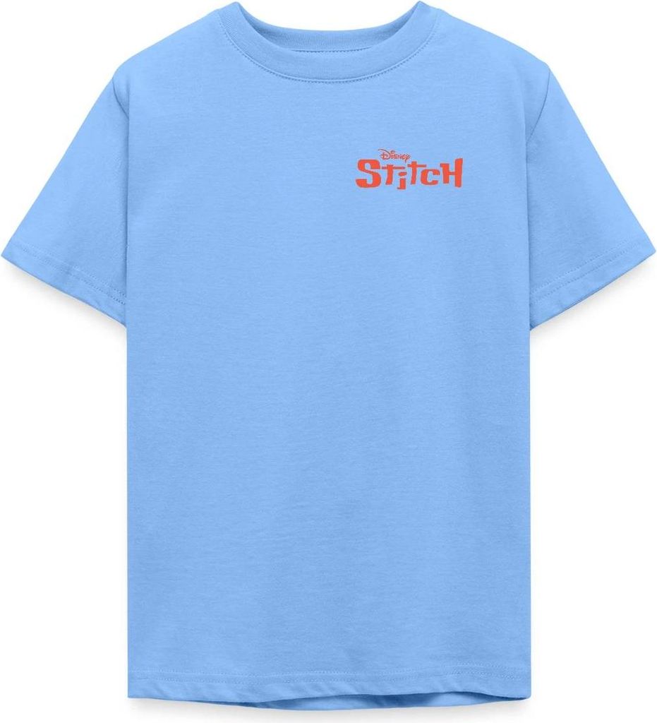 Lilo & Stitch | Stitch Mit Surfbrett Teenager T-Shirt, 152/164 (12-14 Jahre), Himmelblau