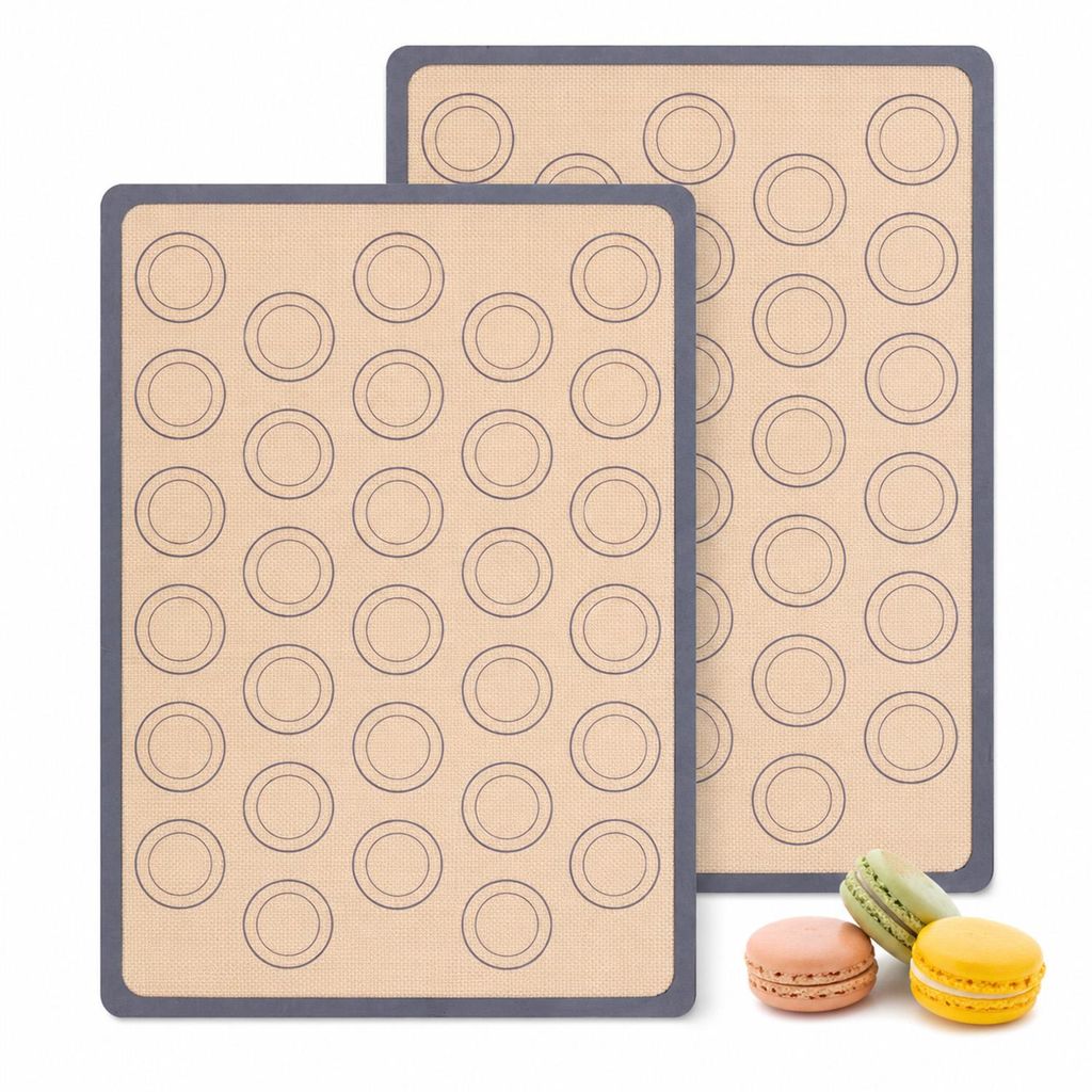 Silikon Backmatte 2er Set 42x29,5cm Backunterlage Antihaft Produktbild 