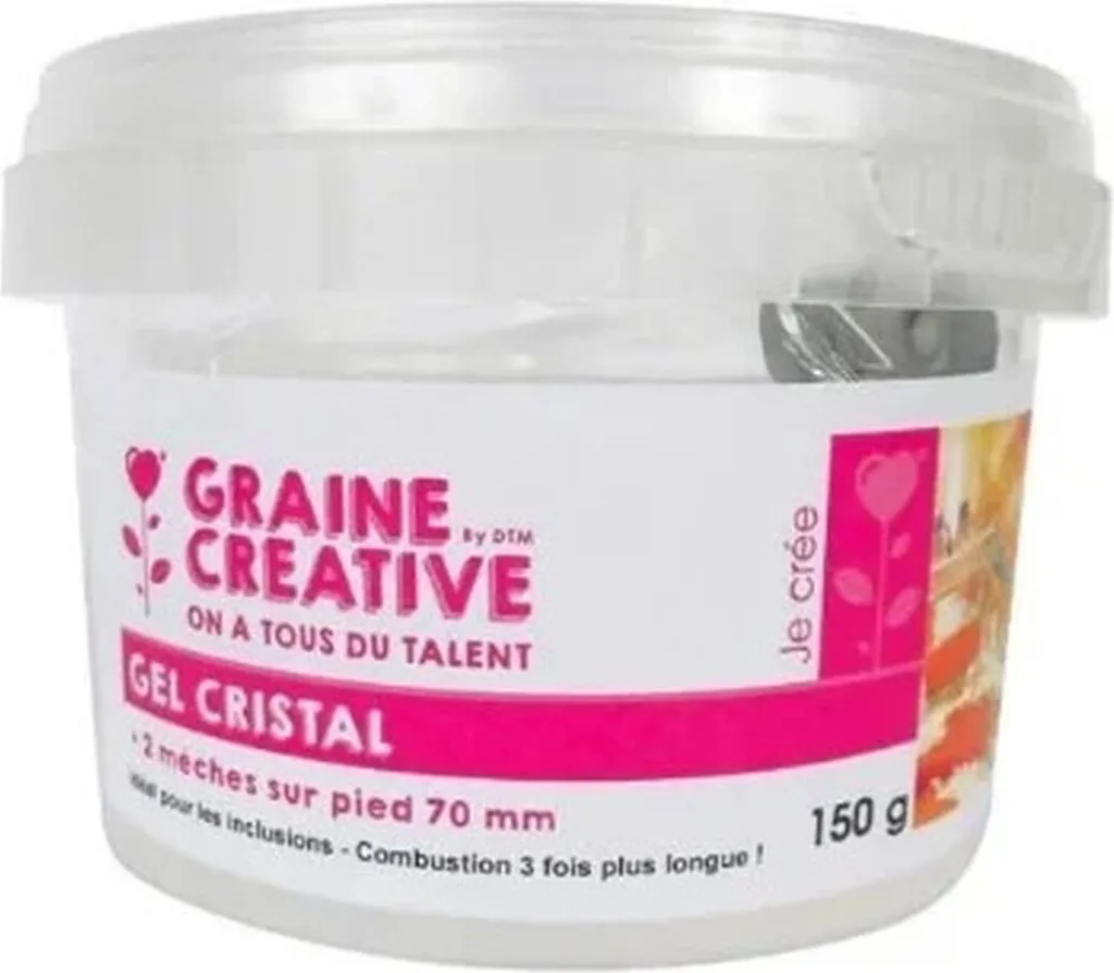Cire Gel Transparent 150g Graine Creative pour Création de Bougies DIY