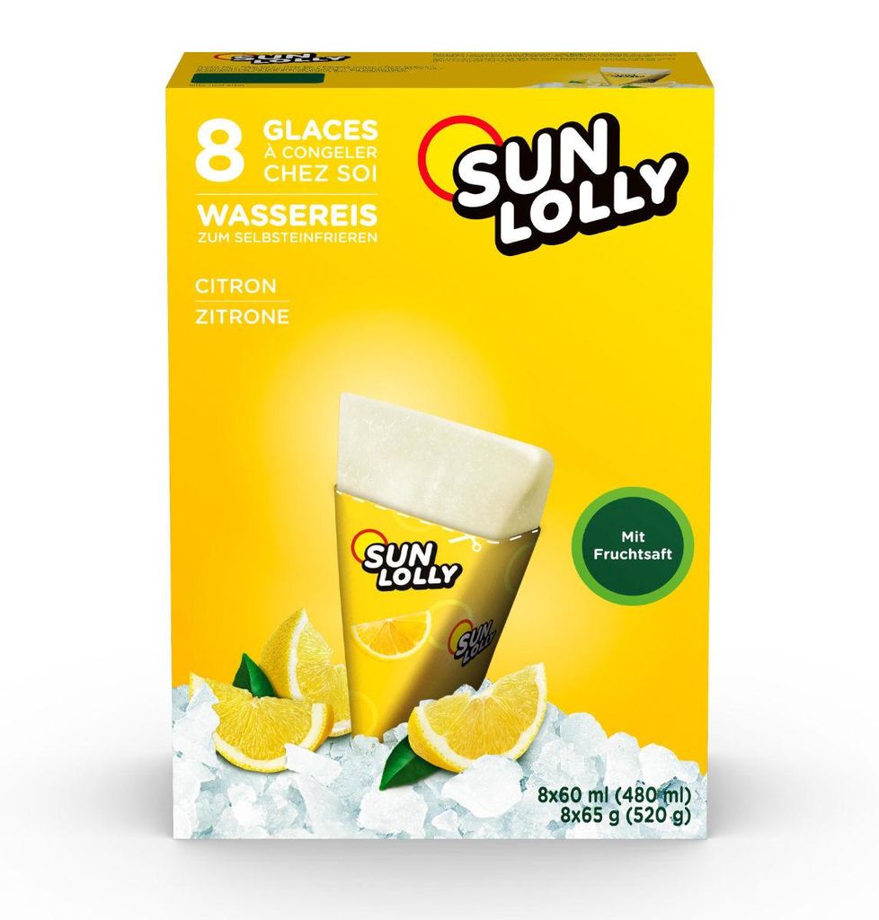 Sun Lolly vodní led k samomrazení s citronovou příchutí 8 Obrázek produktu 