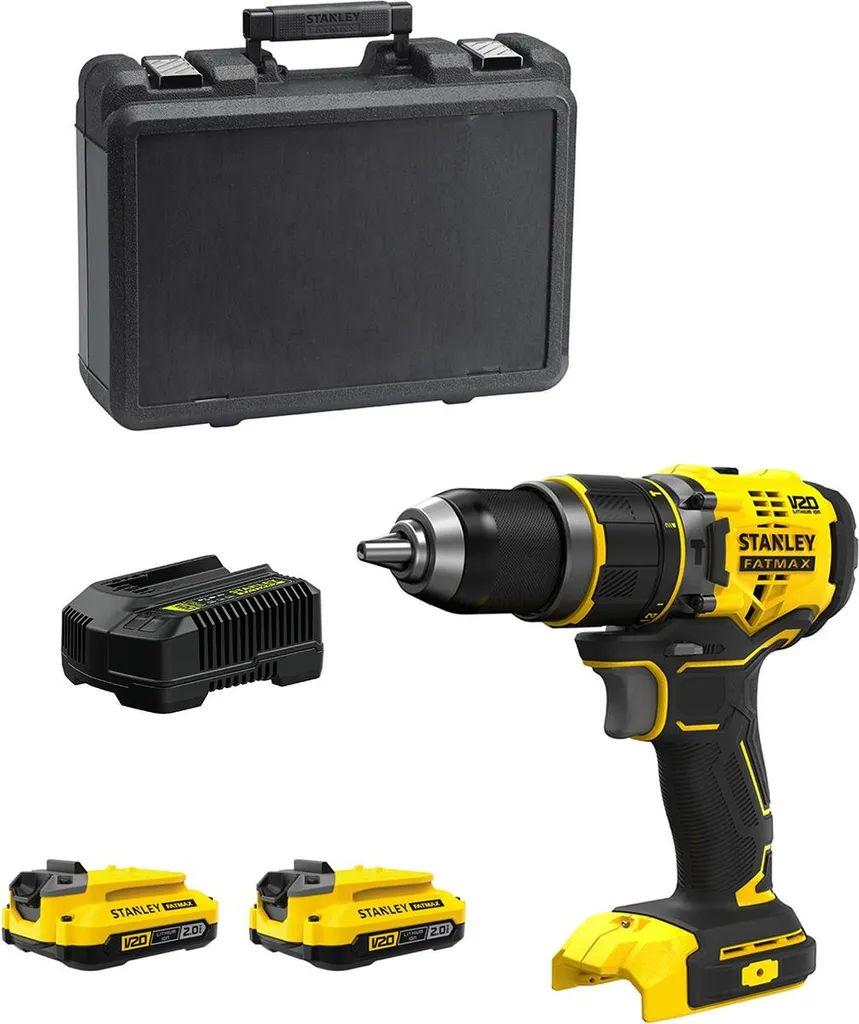 Perceuse visseuse 18V Brushless V20 Stanley Fatmax à percussion 2.0Ah - 24