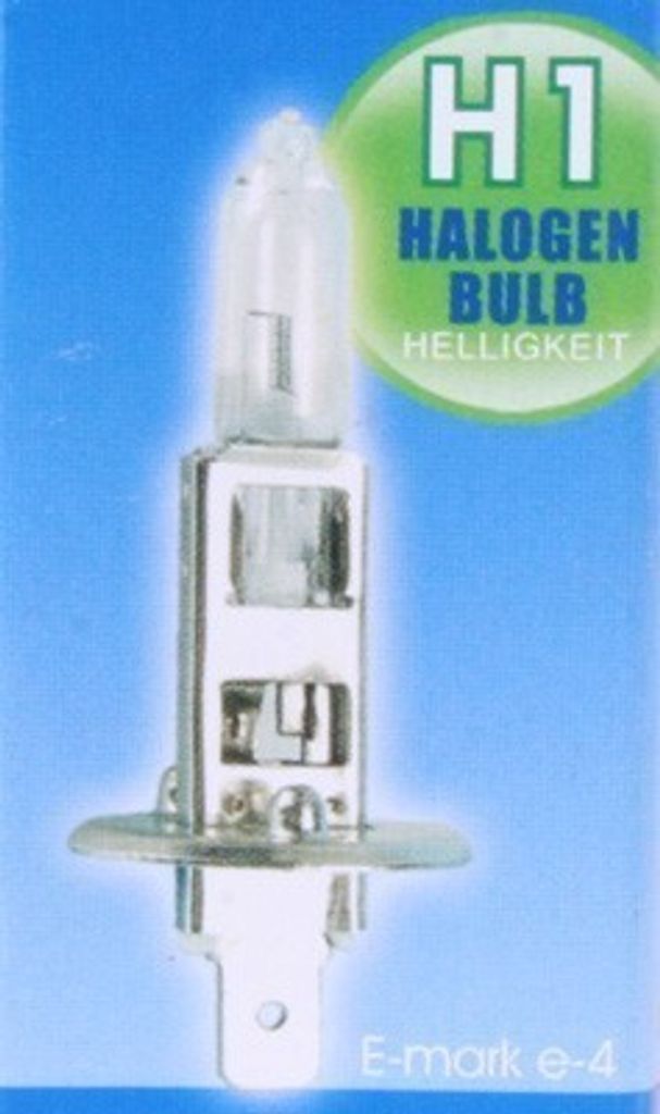 H1 Xenon Halogen / Glühbirne / Glühlampe / Autolampe / 12V-55, crystal blau