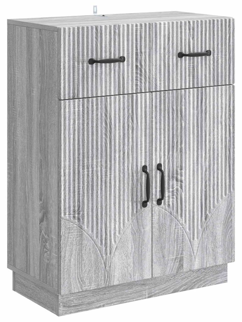 "2026 Moderne"Sideboard(1 pc) klassische - für Wohnzimmer - Standschrank/Beistellschrank - Graues Sonoma 66x34,5x87cm Holzwerkstoff - Kommoden Bes...