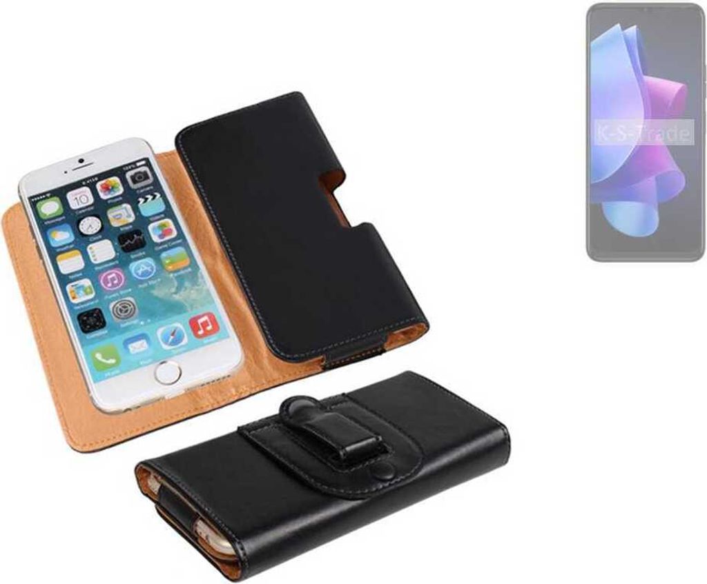 K-S-Trade Schützhülle Handyhülle kompatibel mit Tecno Spark 10 5G Holster Gürtel Tasche Schutzhülle Handy-Tasche Smartphone Case Seitentasche