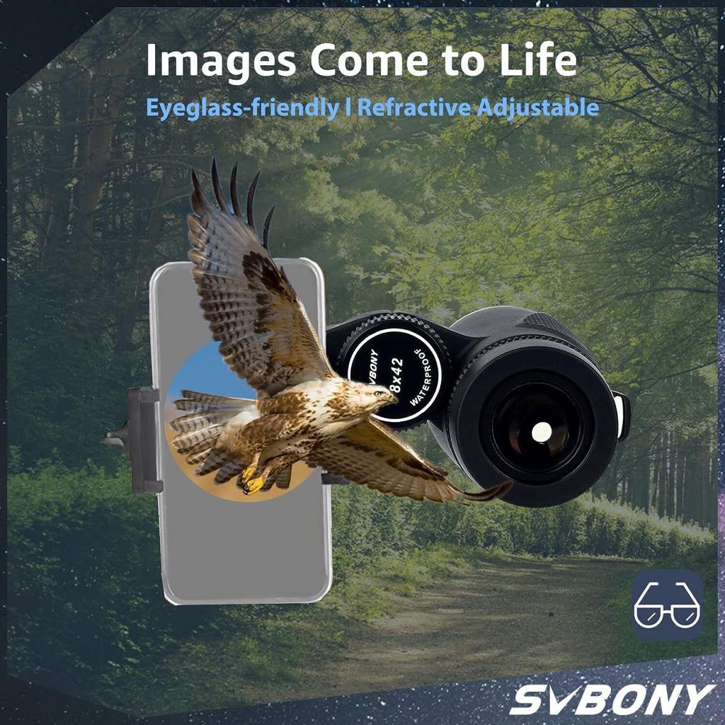 Dalekohled Svbony SV202 ED pro dospělé 8x42, výkonný Obrázek produktu 6