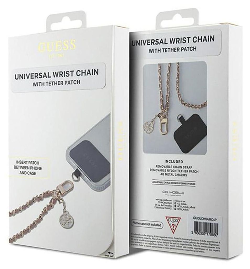 Pasek do ręki GUESS GUOUCHSAMC4P (Saffiano chain strap 4G Zdjęcie produktu 