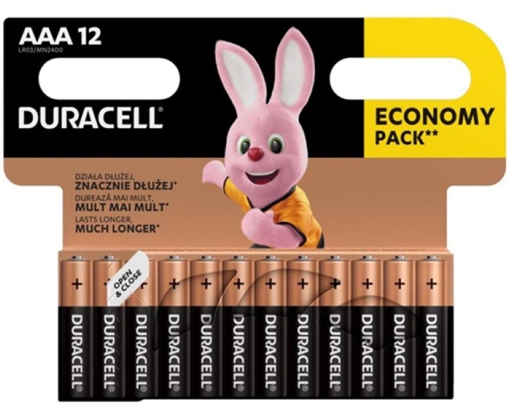 Duracell 5000394203389, Baterie na jedno použití, AAA, Obrázek produktu 