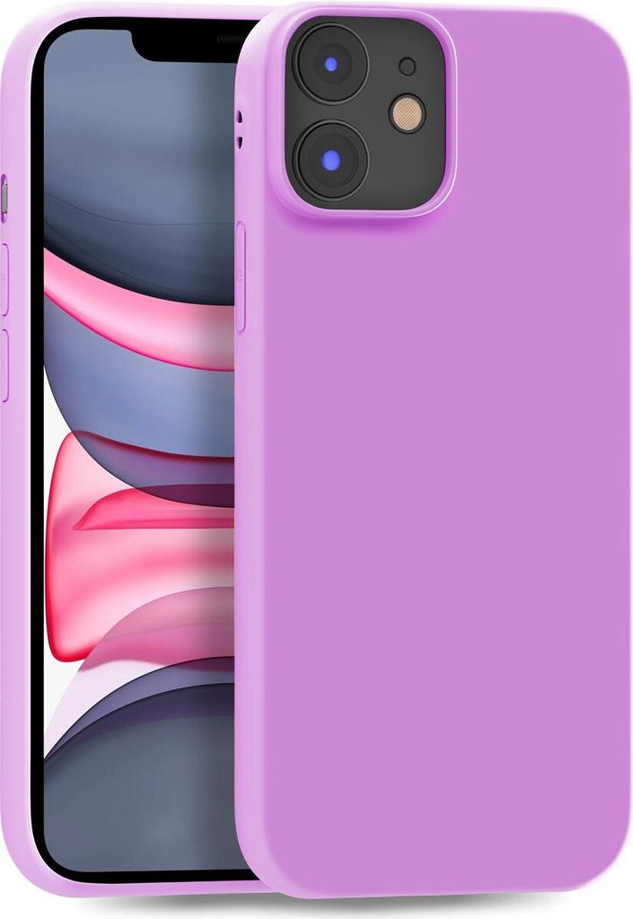 Hülle für Apple iPhone 11 - Handyhülle Cover aus Silikon in Lila hell