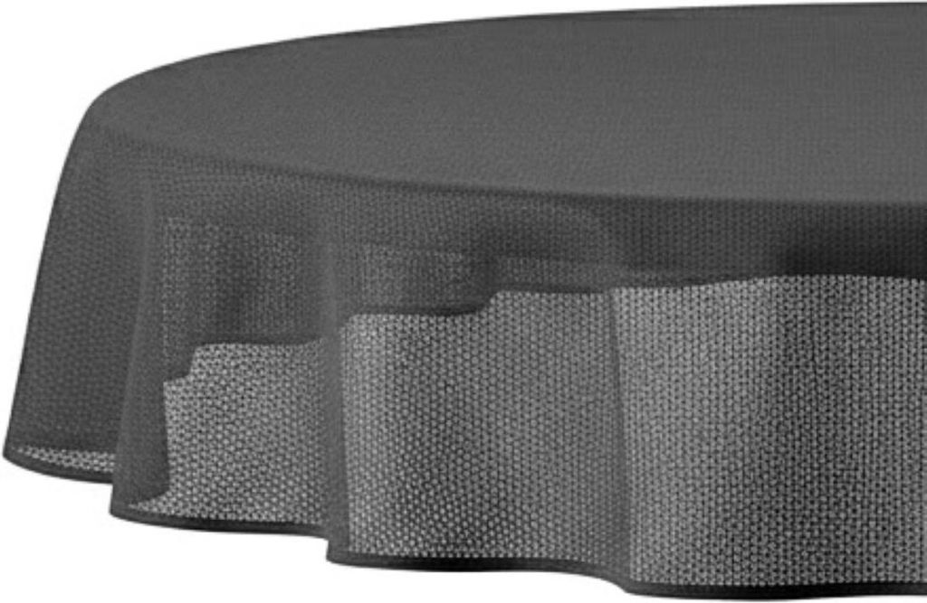 Garten Tischdecke 140 x 180 cm für Garten, Terrasse und Balkon - oval, wasserfest & pflegeleicht Anthrazit