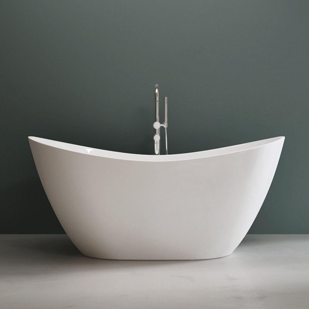 Mai & Mai freistehende Acryl-Badewanne Oval Standbadewanne Produktbild 2