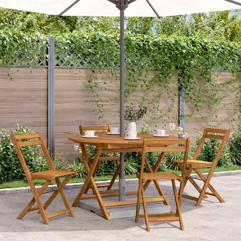 vidaXL Klappbarer Gartentisch 110 cm Massivholz Akazie Produktbild 