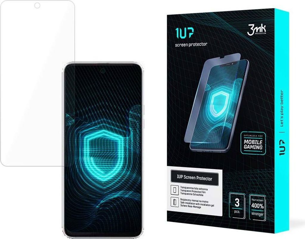 3mk Display Schutzfolie 1UP für HTC U23 Pro transparent Gaming (3 Stück)