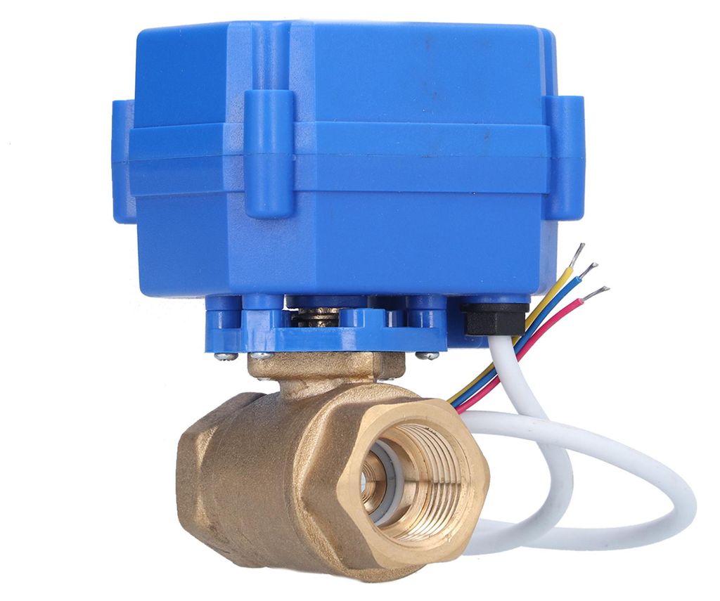 Elektrischer Kugelhahn Messing Mini 3-Draht 2 Steuermodus Integrierte hydraulische Ausrüstung DC12V