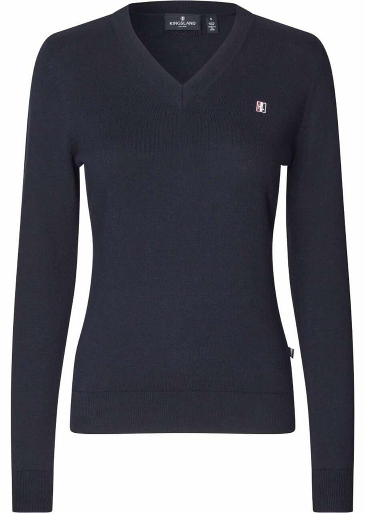Kingsland Pullover Damen V-Neck Sweatshirt Navy M