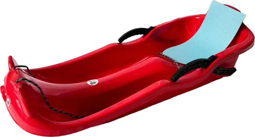 Aga Boby DS496 Rouge luge enfant robuste avec freins latéraux