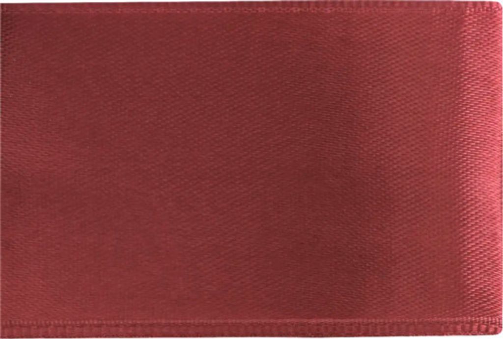 Dekoband aus Satin für Dekoration und Basteln, bordeauxfarben, 6 mm breit, 10 m lang
