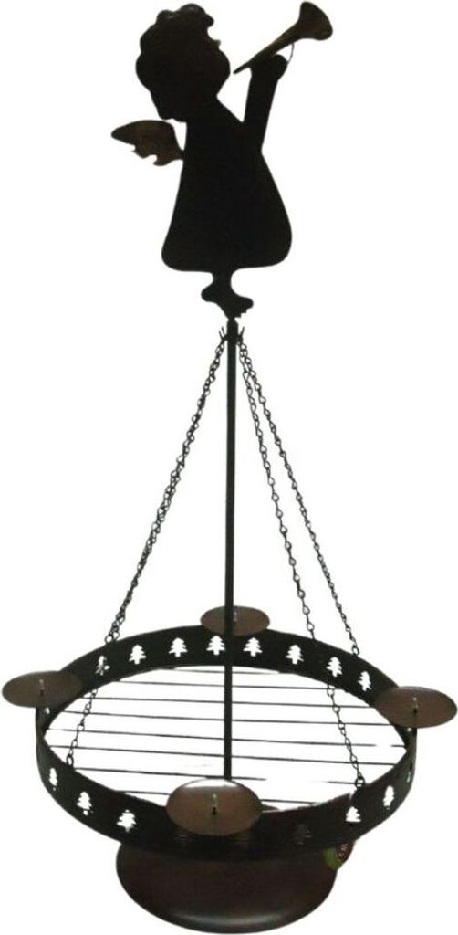 Adventskranz Metall Kerzenleuchter Advent Kerzenhalter schmückbar Deko Engel