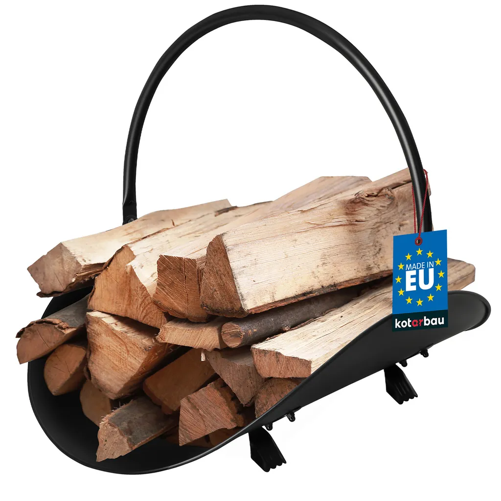 Calore e Ordine con il Cesto KOTARBAU® Metallo Nero Ovale 48 cm