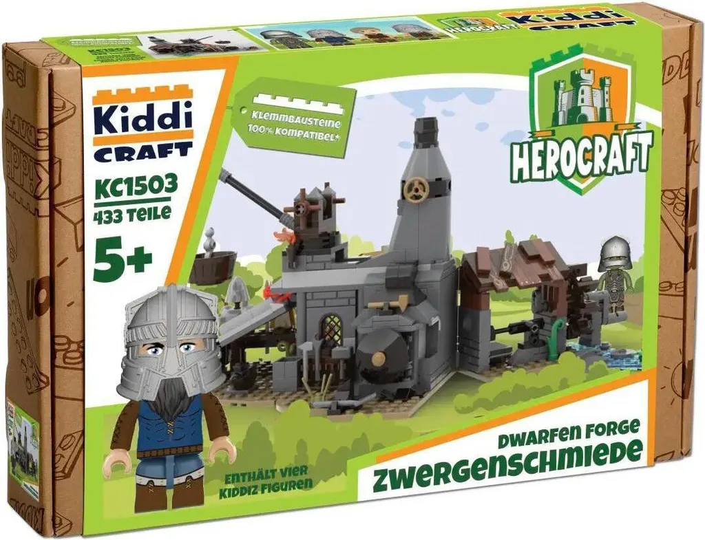 Forge des nains KC1503 Kiddicraft avec décor médiéval et forge détaillée