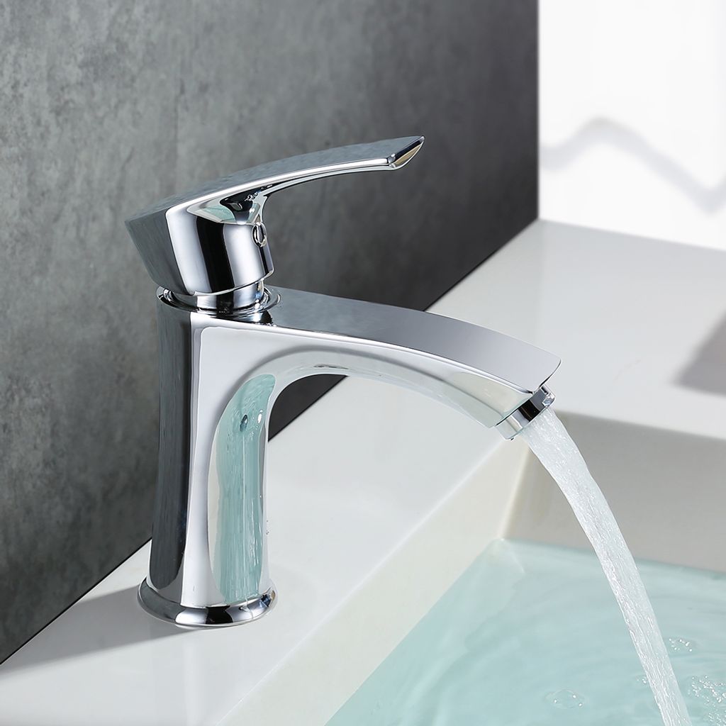 Waschtisch Badarmatur Wasserhahn Einhebelmischer Armatur Bad Einhandmisch 90° 