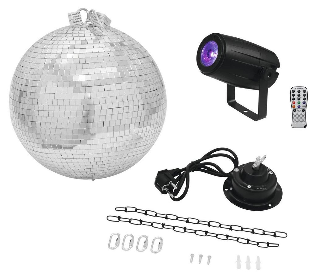Eurolite LED Discokugel-Set mit Motor, mit LED-Beleuchtung Immagine del prodotto 
