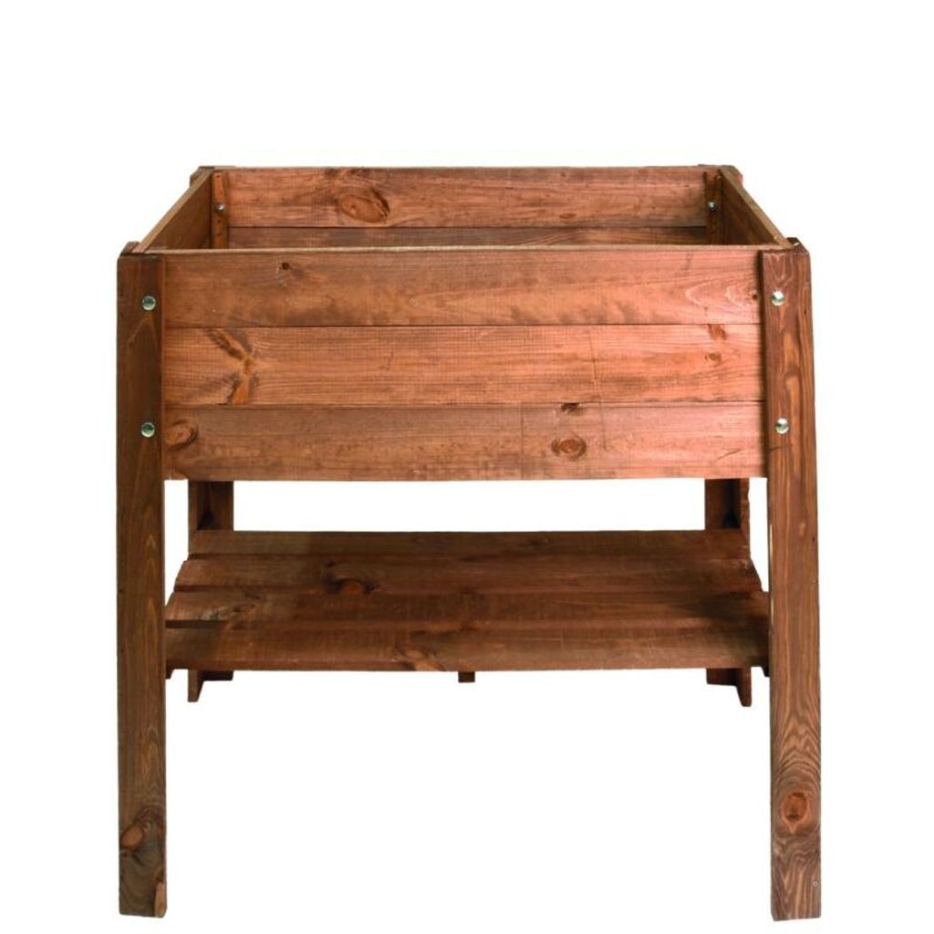 BURI Hochbeet Holzhochbeet 80,5x78,5x40cm Kiefer Garten Produktbild 
