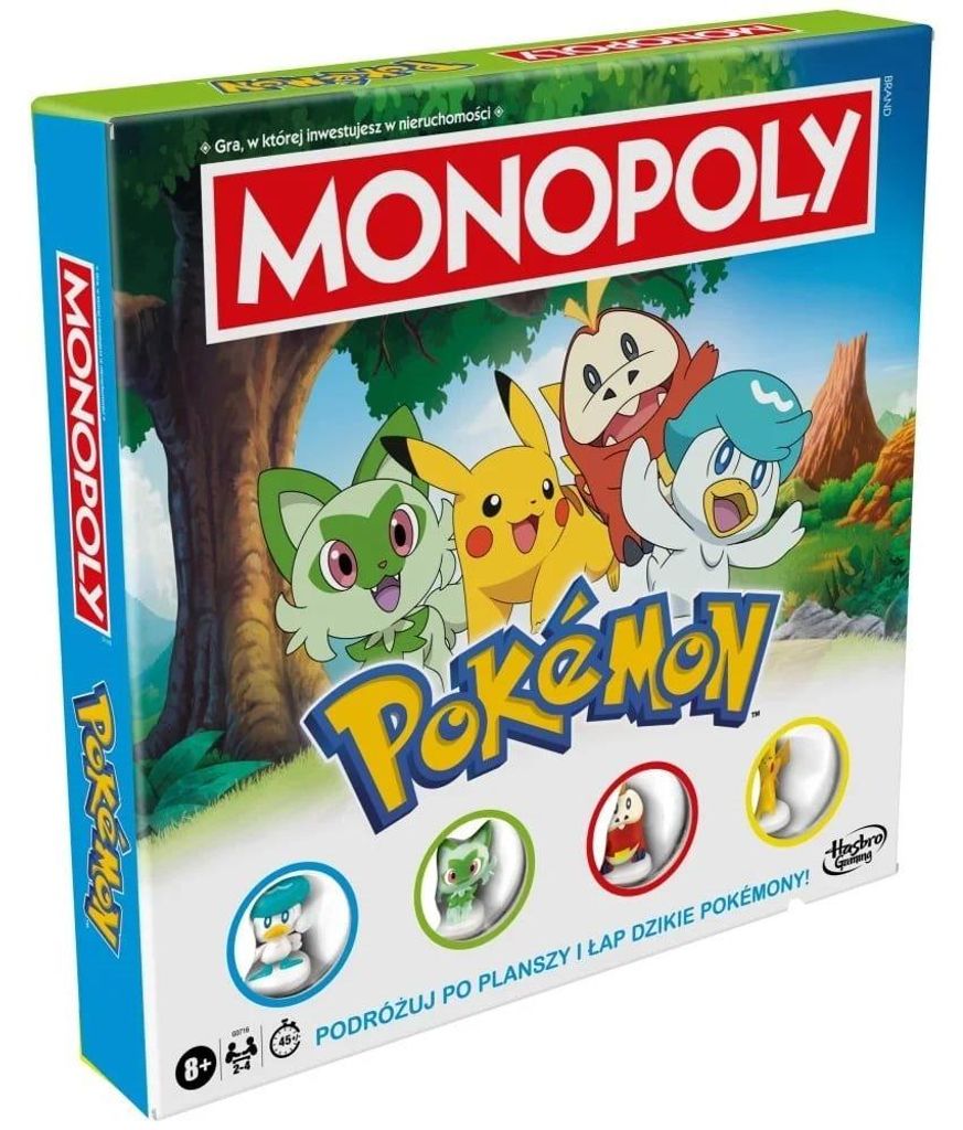 Hasbro Monopoly Pokémon Board Game (Polish Edition) Immagine del prodotto 