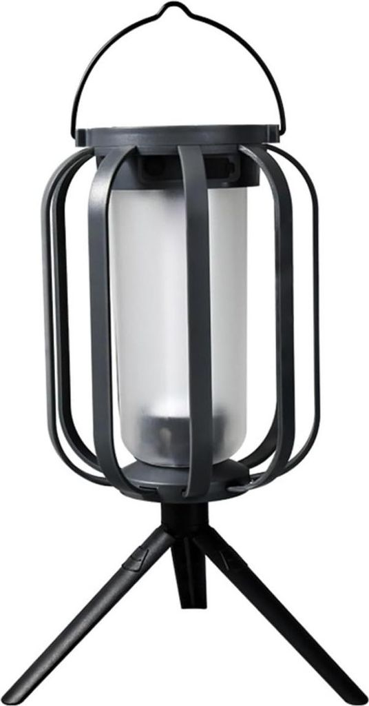 Solar-Campinglampe für Camping und Garten, 400mah, USB/Type-C wiederaufladbar, 4 Lichtmodi