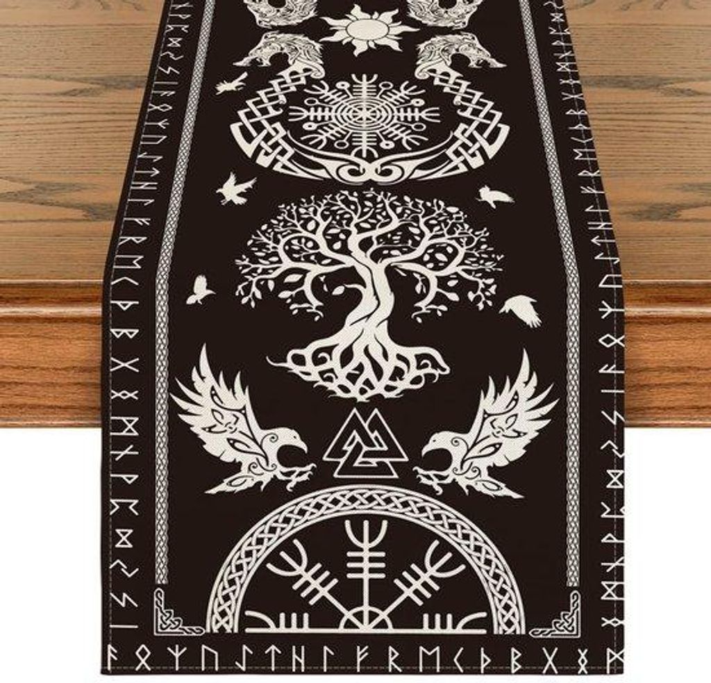 Raumdekoration für Festtage, schwarzer Tafelloper, 40x240 cm