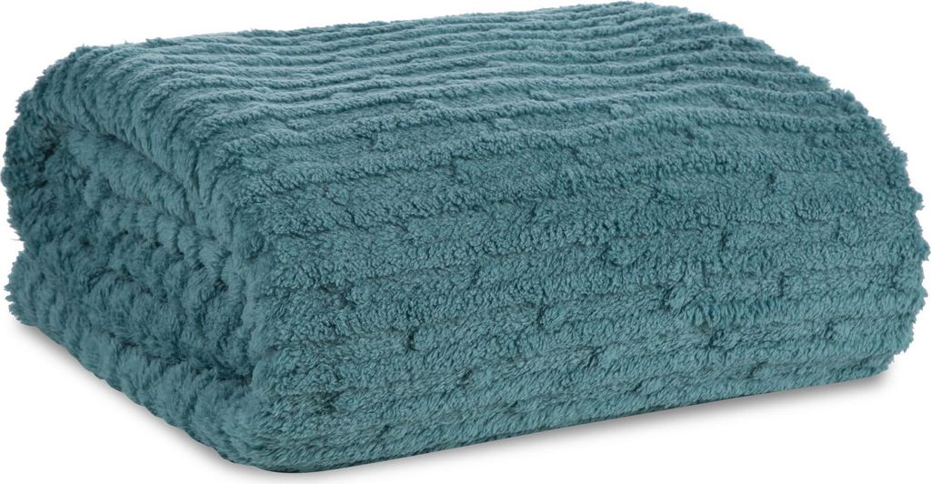 EUROFIRANY | Decke - 130 x 170 cm - mintfarbene Produktbild 