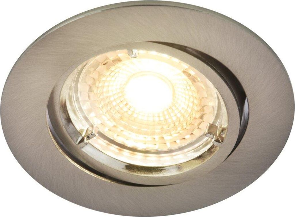 Nordlux Ankaa 2700 LED Einbauleuchte GU10 6.7W dimmbar Warmweiss Nickel 49590155