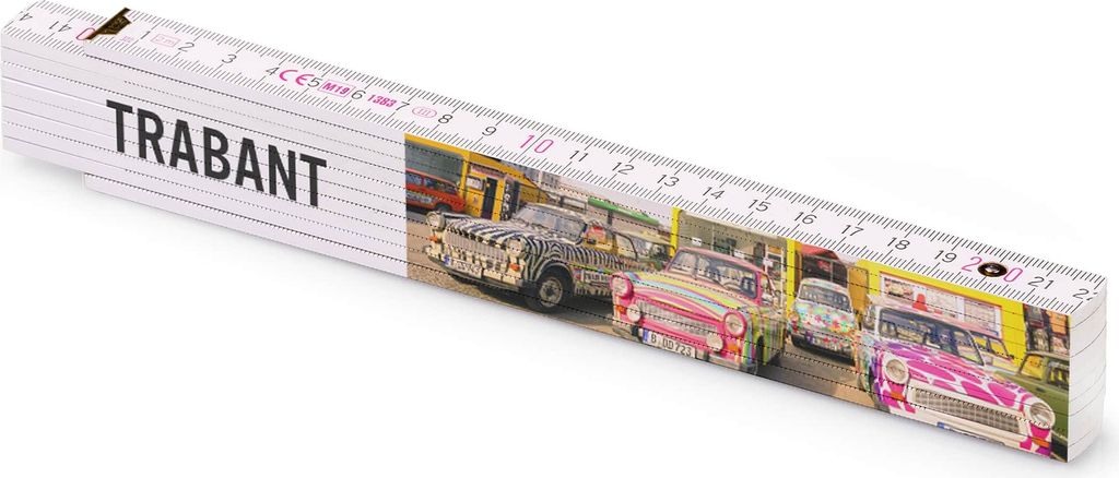 Metrie bedruckter Zollstock Geschenk | Trabant Ostalgie