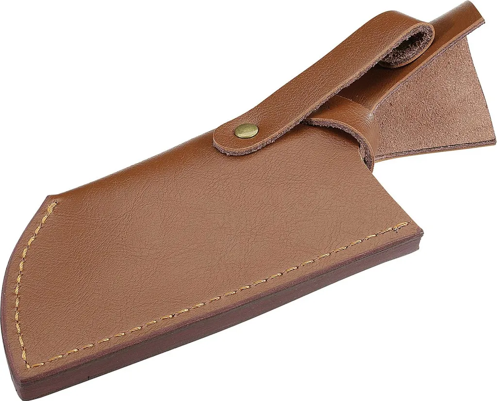 Ehuihuan 2-in-1 Coltello Fisso All'Aperto, Coltello Lama Fissa 18,5 cm, Coltello Tasca Manico in Legno, Resistente alla Corrosione per Campeggio, Escursionismo, All'aperto