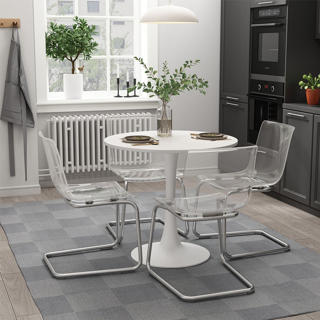 Jídelní stůl Vicco Carl Bílá 80 x 80 cm, Model 52002 Obrázek produktu 