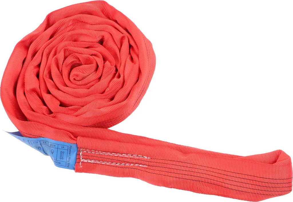Sangle levage 5T pour chantier et grue, polyester 2m usage intensif - 6