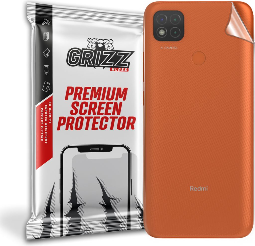 Folie auf der Rückseite GrizzGlass SatinSkin für Xiaomi Redmi 9C