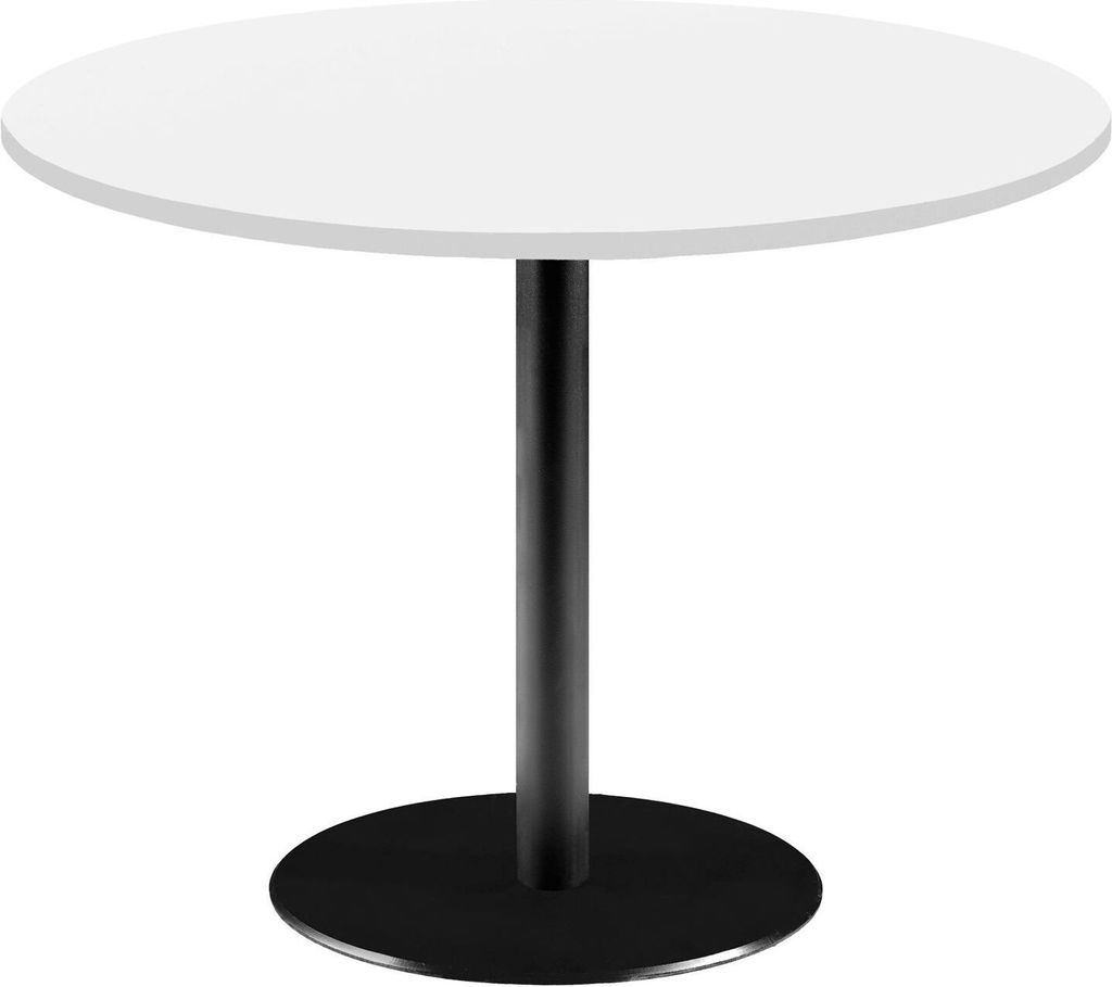Runder Tisch Ø 120 cm – schlichtes weißes Rom-Modell Produktbild 
