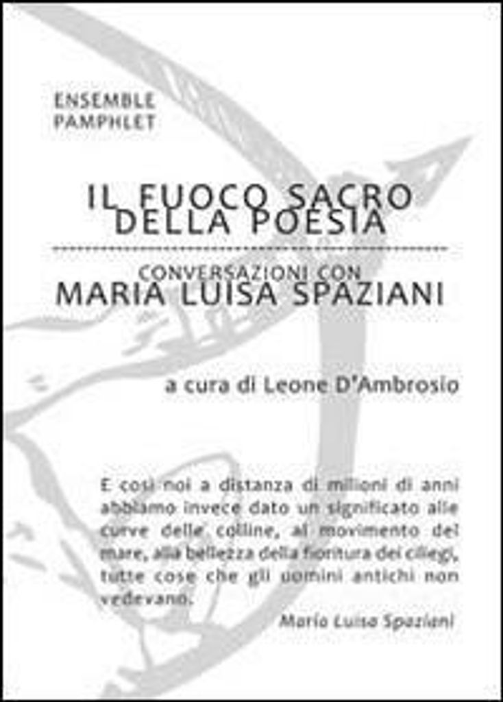 D'Ambrosio, L: Fuoco sacro della poesia. Conversazioni con M