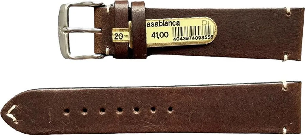 Bracelet Cuir 20mm Casablanca : Remplacez votre Bracelet Usé en Style