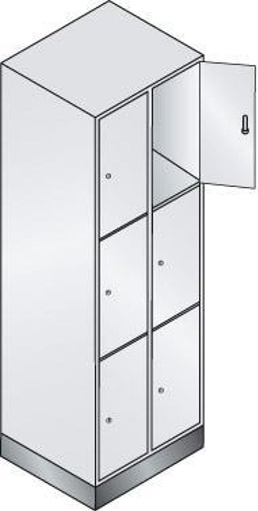 CP Schließfachschrank blau/grau
