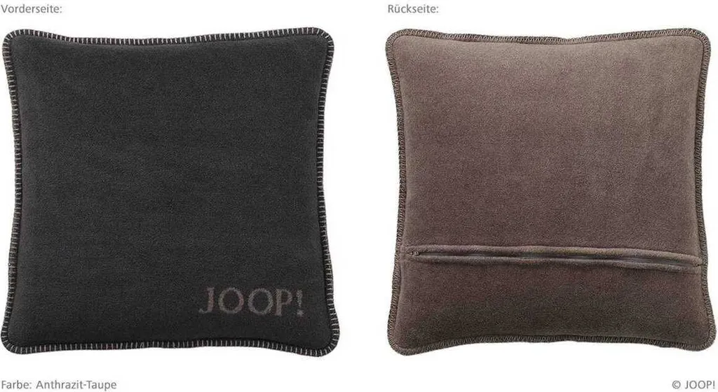Housse de Coussin Joop ! 50x50 Anthracite-Taupe pour Salon Moderne