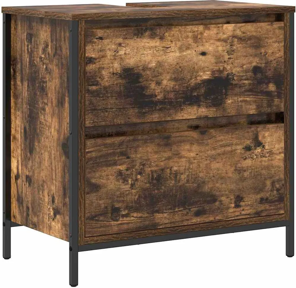 Mobiletto Rovere Fumé con Cassetti | Qualità Artigianale per Interni