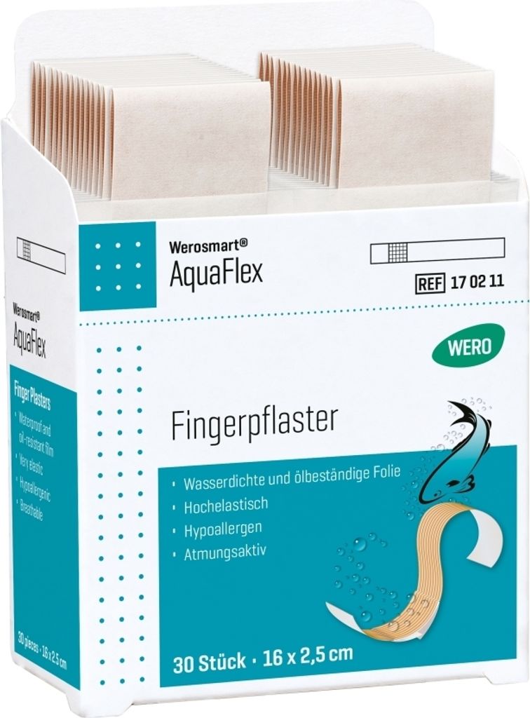 AquaFlex Fingerpflaster, 16 x 2,5 cm, 30 Stk