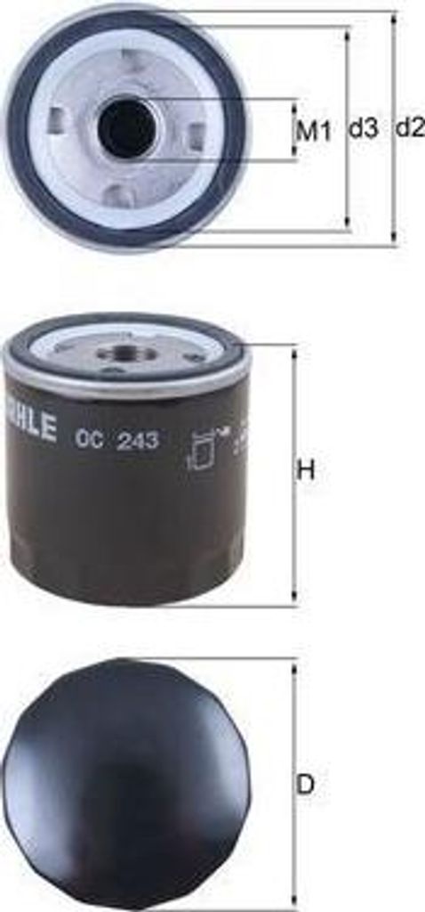 Ölfilter KNECHT OC 243